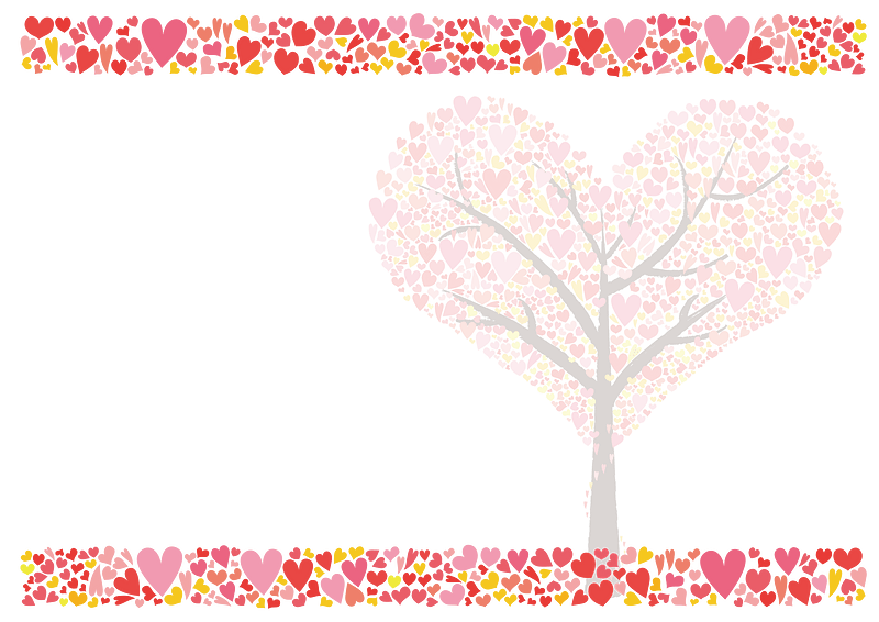 Heart tree frame