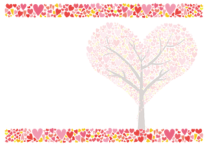 Heart tree frame