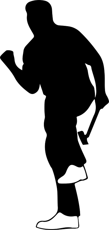 Golfer silhouette