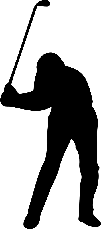 Golfer silhouette