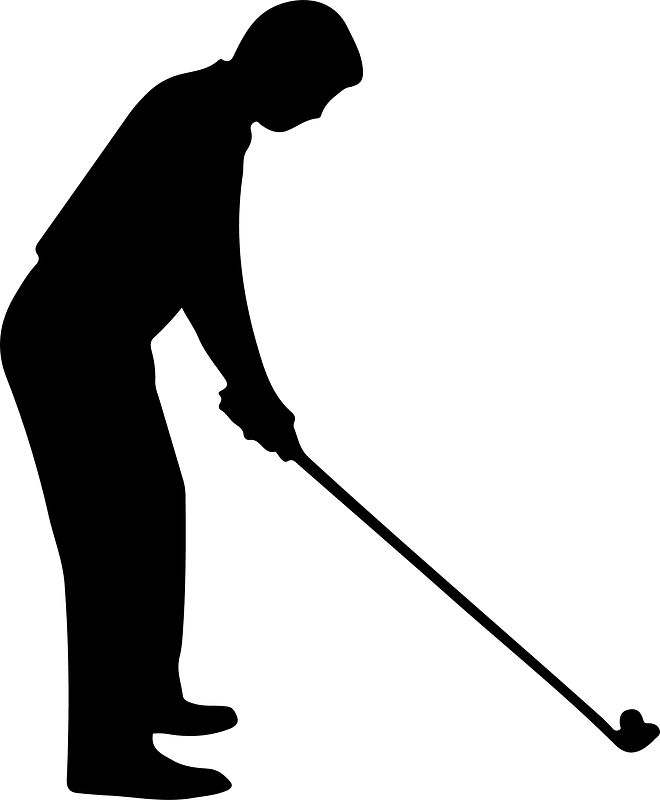 Golfer silhouette