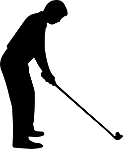 Golfer silhouette