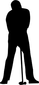 Golfer silhouette