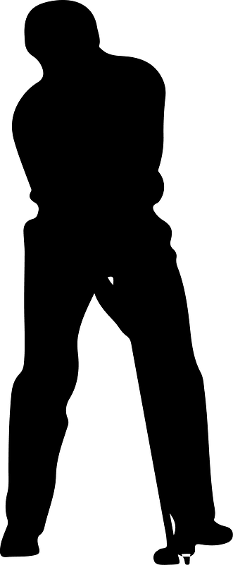 Golfer silhouette