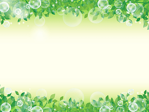Green leaves frame