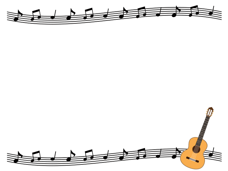 Guitar notes frame
