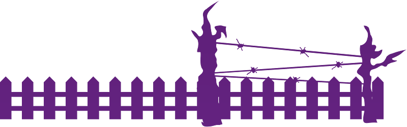 Halloween fence