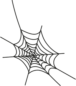 Halloween spider web