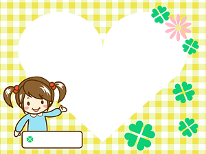 Heart girl frame