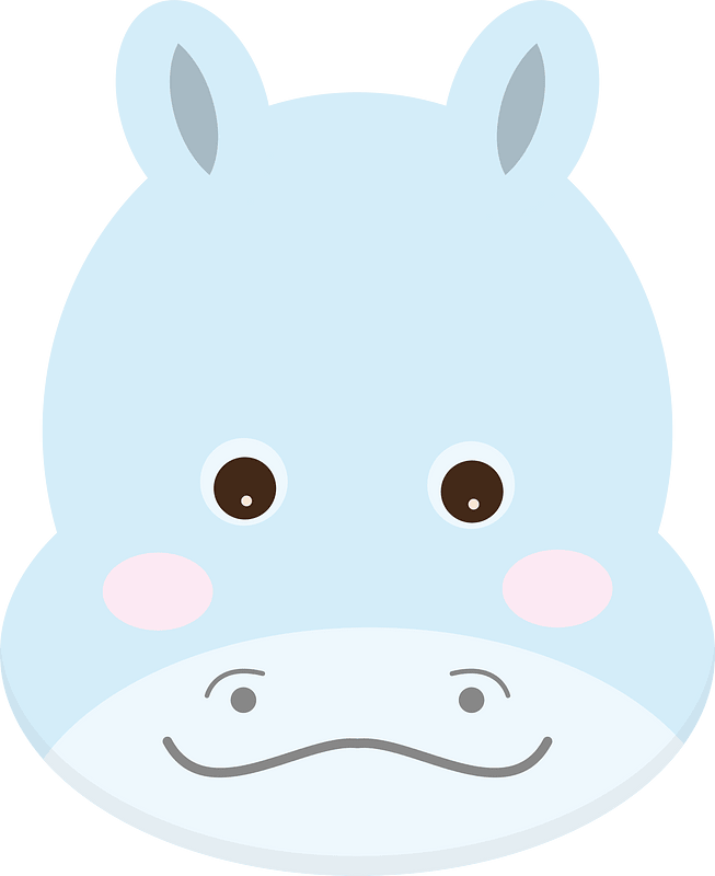 Hippopotamus face