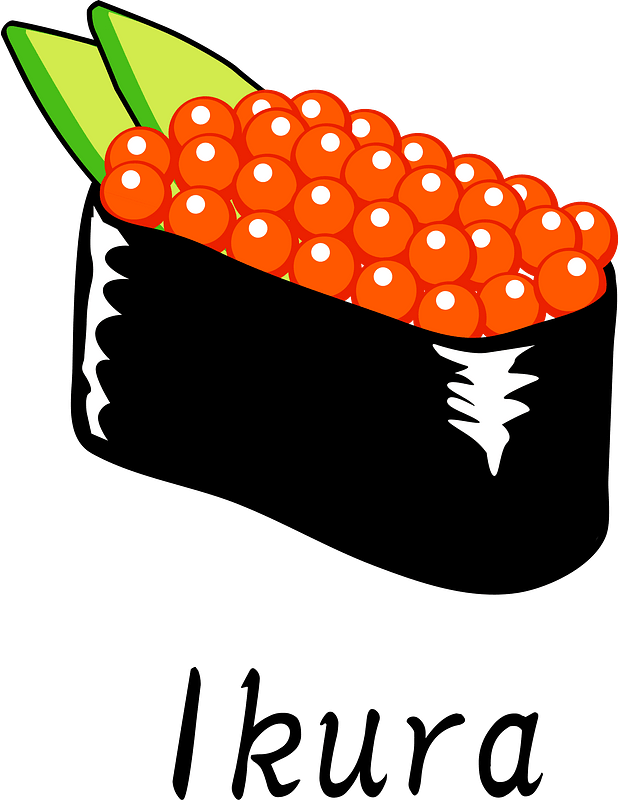 Ikura sushi