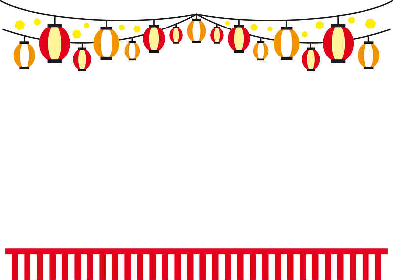 Japanese festival frame