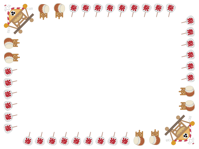 Japanese festival frame
