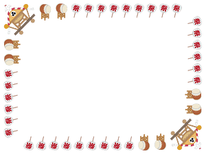 Japanese festival frame
