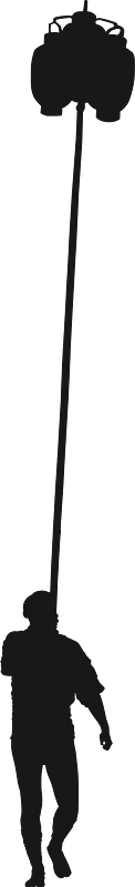 Japanese festival silhouette