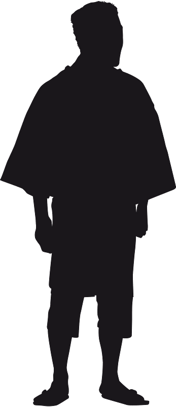 Japanese festival silhouette
