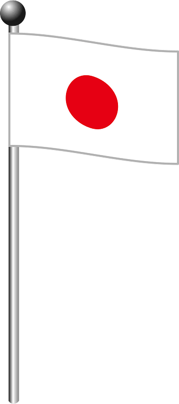 Japanese flag - Free vector clipart images on creazilla.com