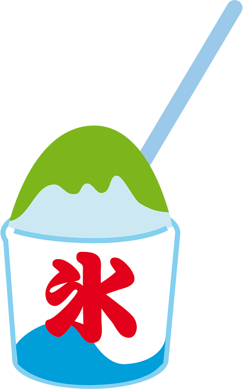 Kakigori shaved ice dessert
