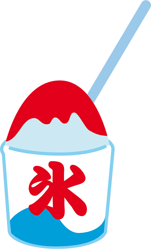 Kakigori shaved ice dessert