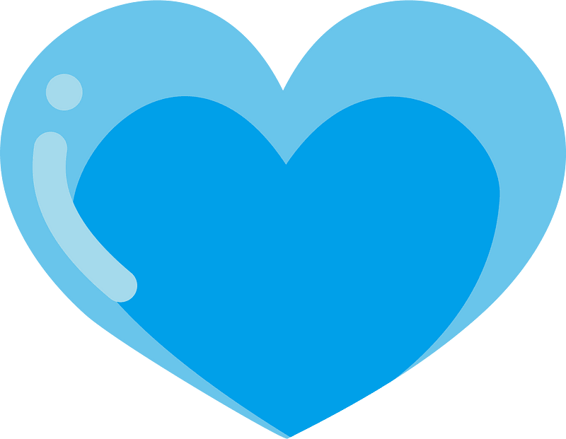 Light blue heart