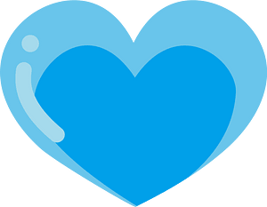 Light blue heart