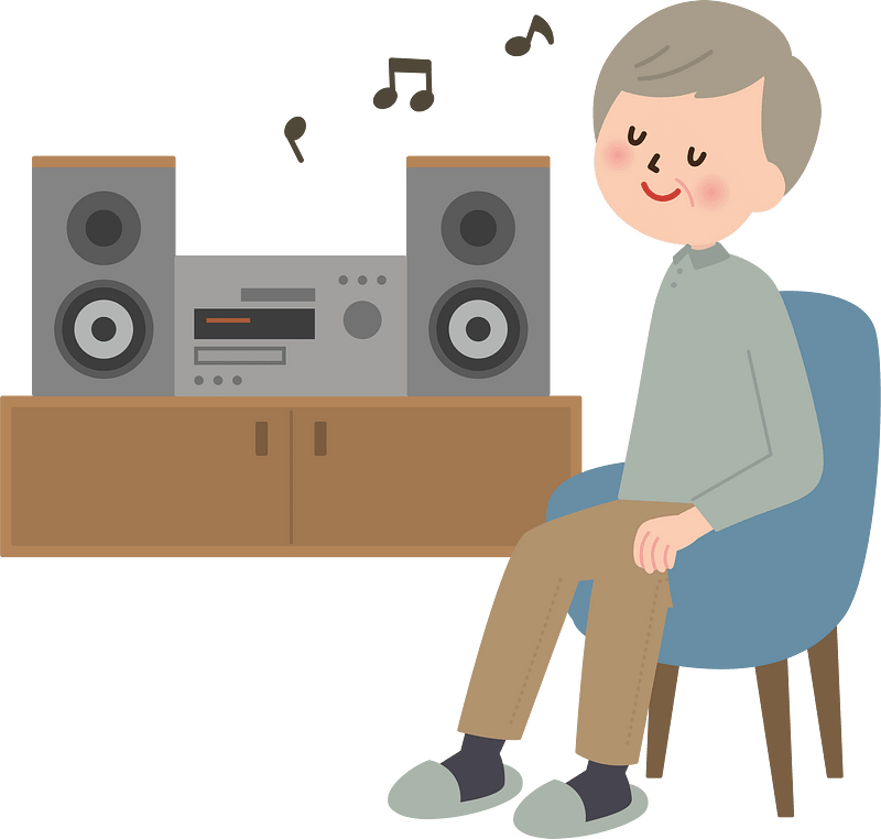 Listening to music
