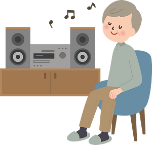 Listening to music