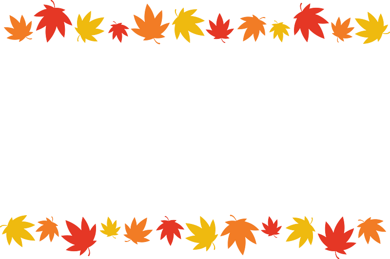 Maple leaves frame