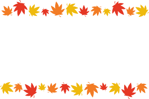 Maple leaves frame