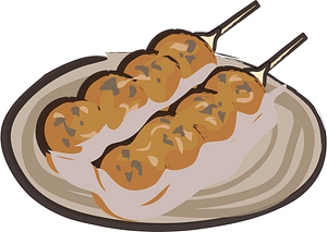Mitarashi dango