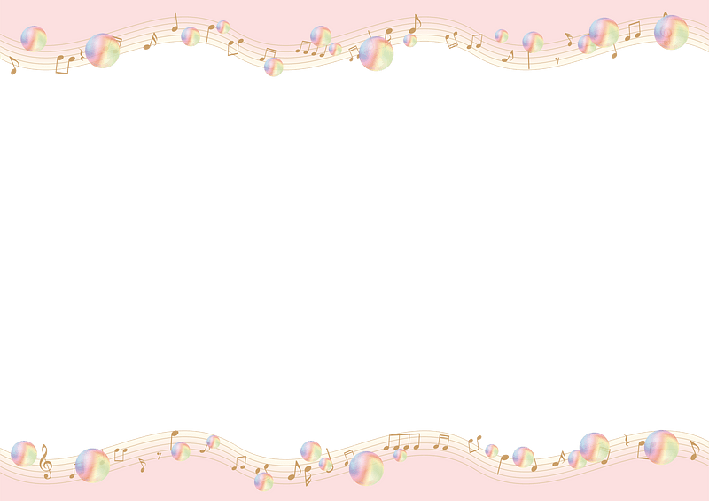 Music bubble frame