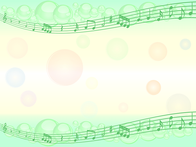 Music bubble frame