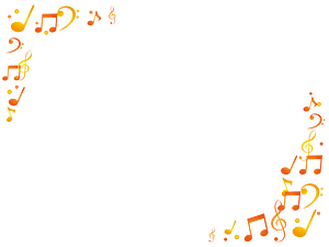 Music note frame