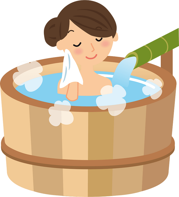 Onsen bathing