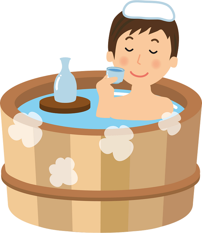 Onsen bathing