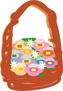 Pansy flower pot