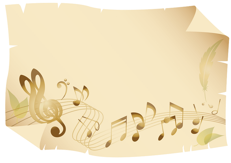 Parchment music note