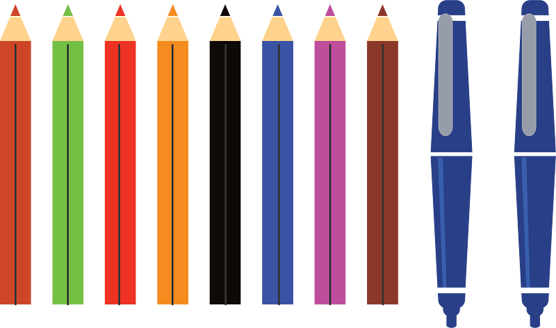 Pencils and pens