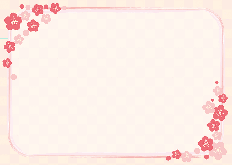 Plum blossoms frame