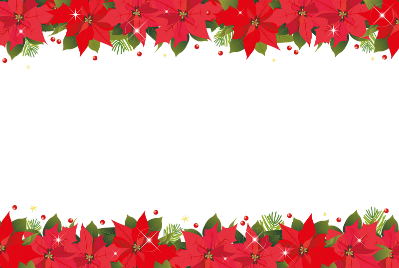 Poinsettia frame
