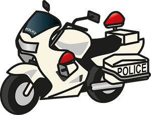 Police motorcycle
