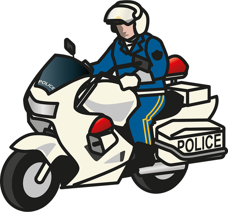 Police motorcycle