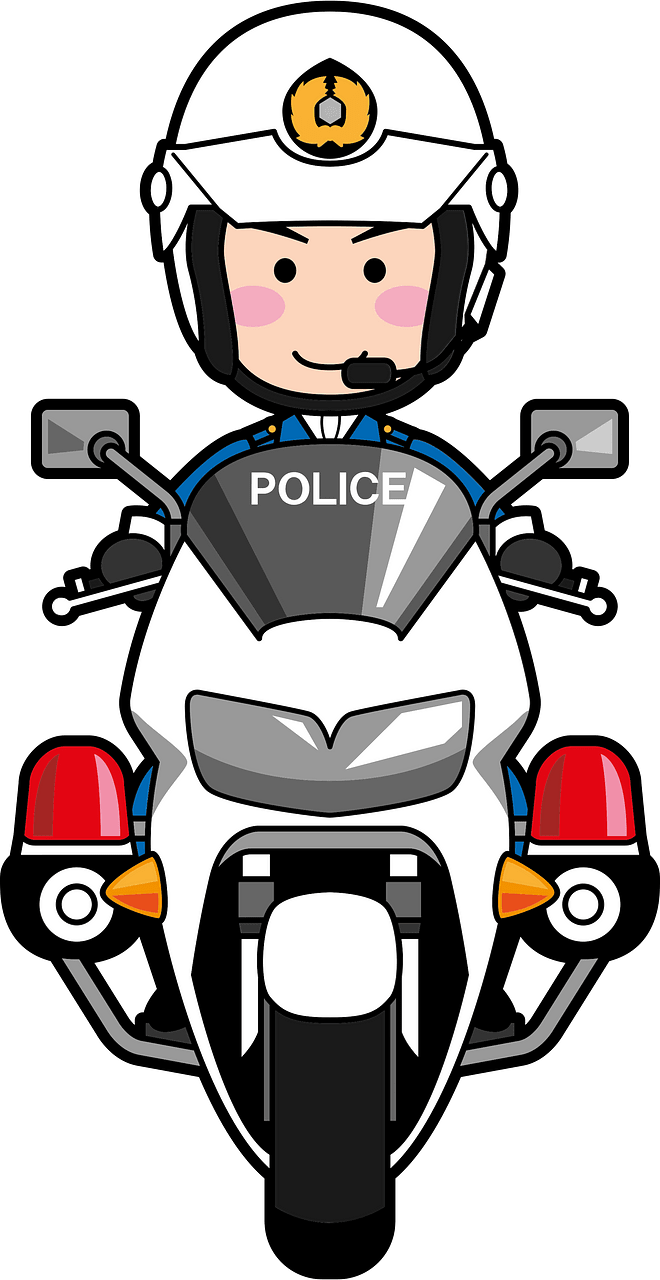 Police motorcycle