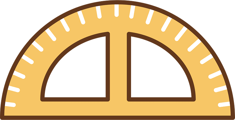 Protractor stationery