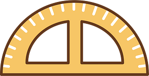 Protractor stationery