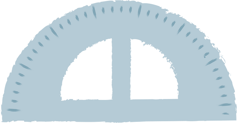 Protractor stationery