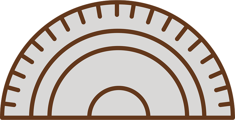 Protractor stationery