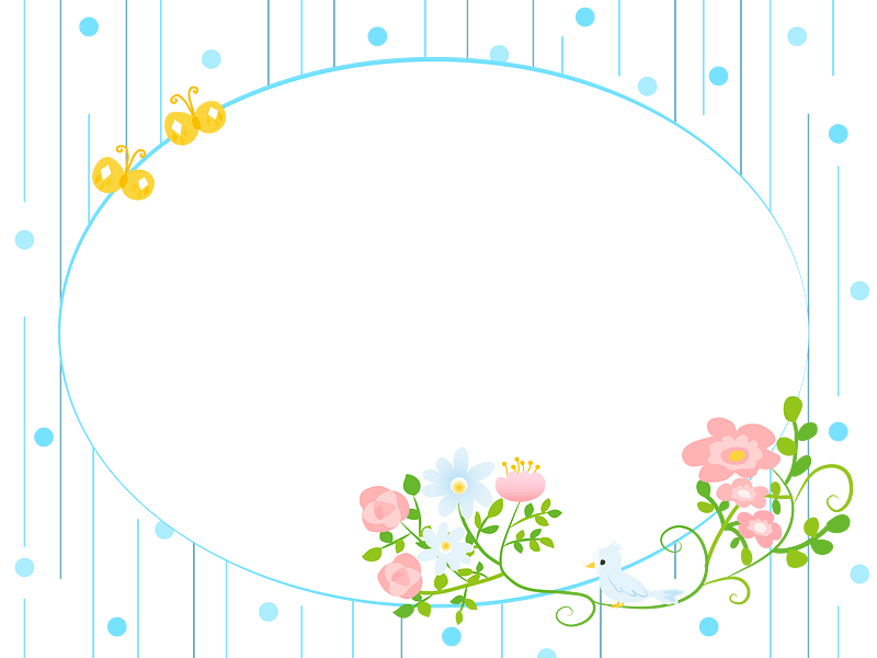 Rain flower frame