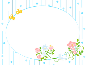 Rain flower frame