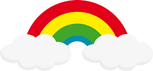 Rainbow clouds